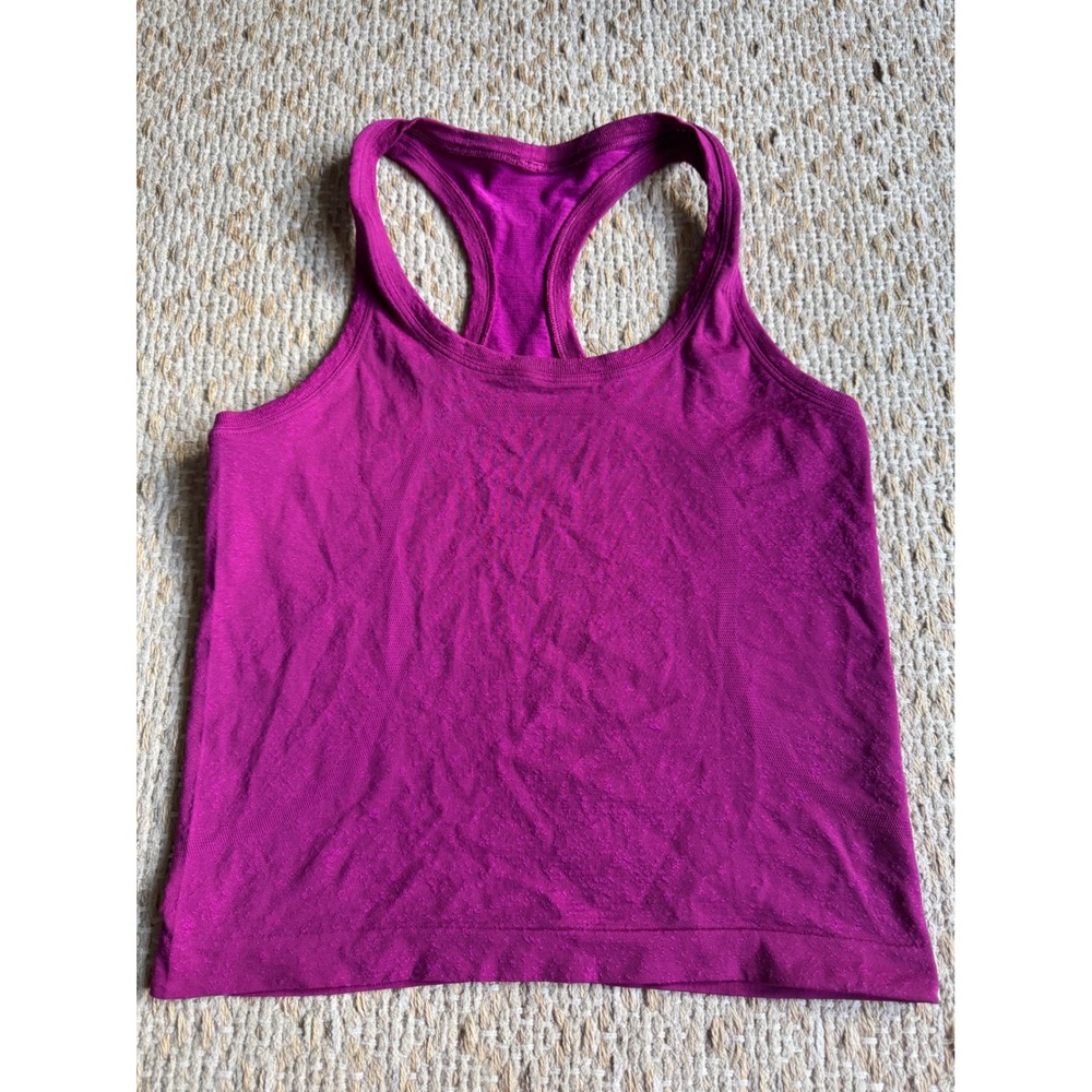 Lululemon Swiftly Tech Racerback Tank Top Magenta Purple Size 4 Athletic Workout